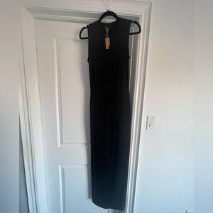 Skims Smooth Lounge Sleeveless Long Dress (Medium, Onyx) BNWT
